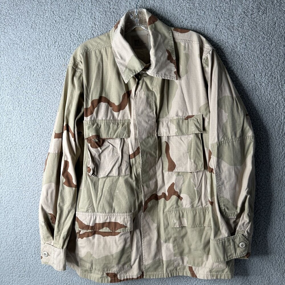 Vintage US Military Desert Camouflage Combat Coat DCU Jacket Medium Long 90s‎